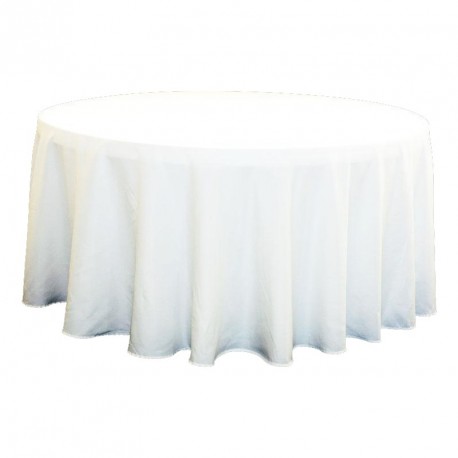 NAPPE BLANCHE TABLE RONDE 154